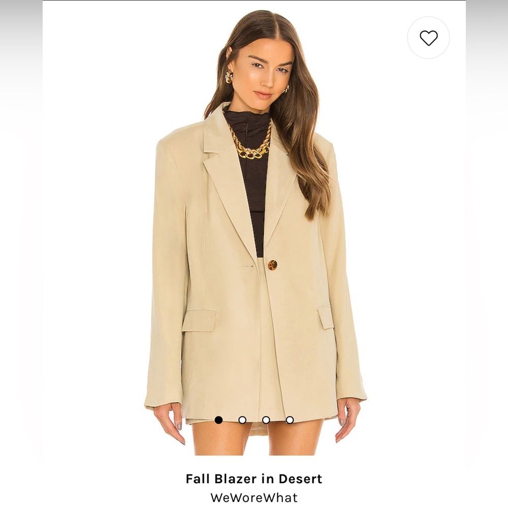 Oversized fall blazer in Desert